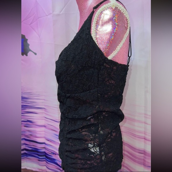 vintage y2k lace see through tank top - Picture 2 of 3